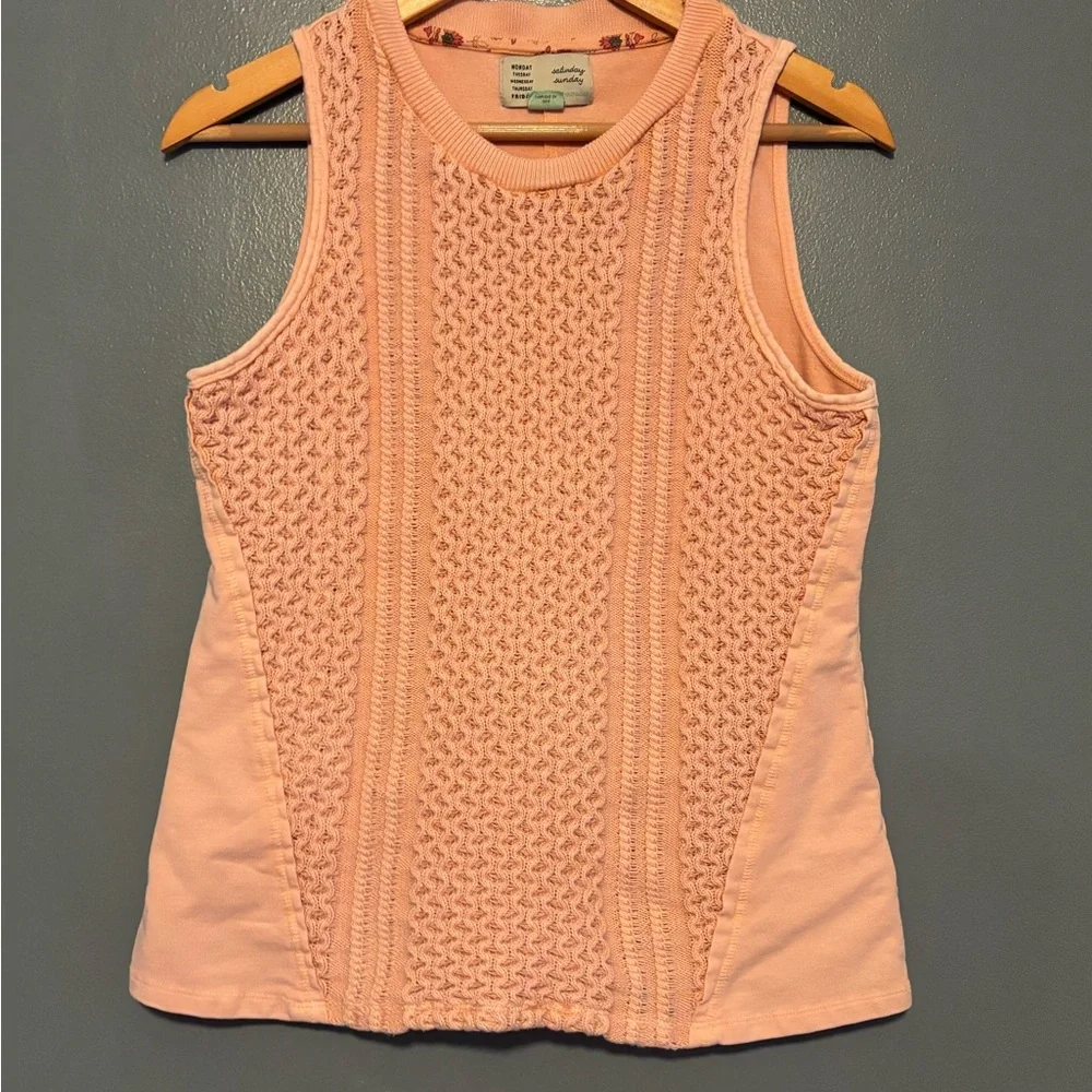 Anthropologie Sleeveless Knit Sweater, Stretchy